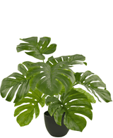 Kunstig Monstera 55 cm i prydpotte sort
