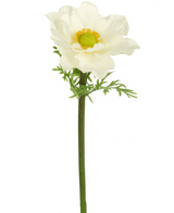 Kunstig blomst Anemone 43 cm hvid
