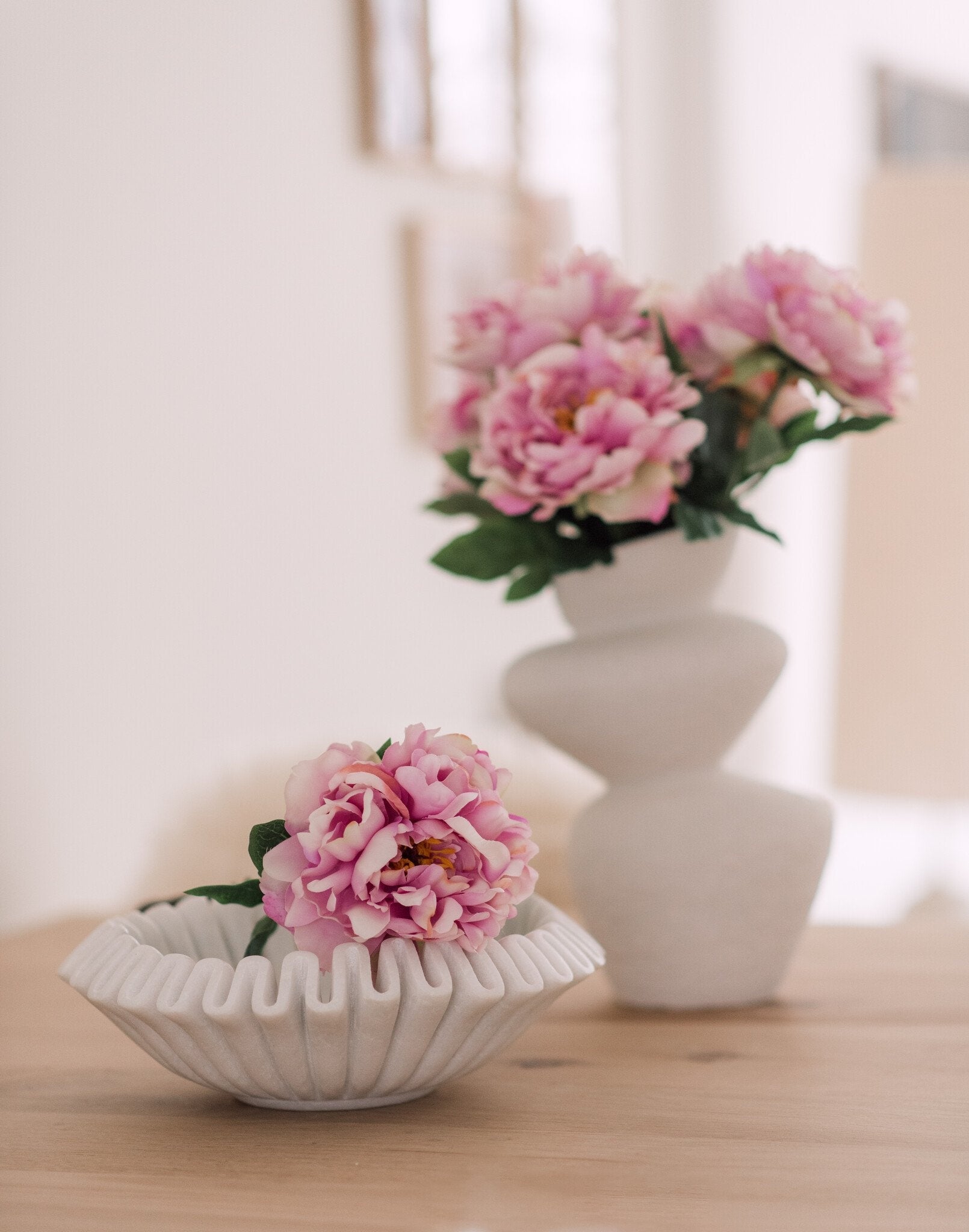 Kunstig buket Pæon Lyserød 39 cm