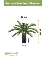 Kunstig plante Baby Cycas Palm 60 cm
