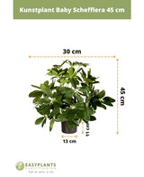 Kunstig plante Baby Schefflera 45 cm