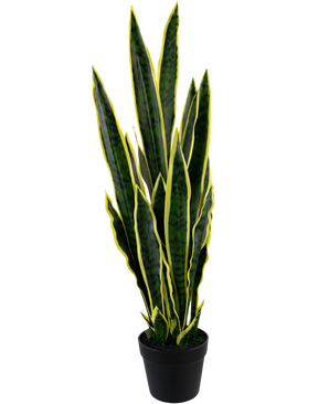 Kunstig plante Sansevieria Laurentii 92 cm i prydpotte