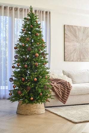 Kunstigt juletræ Slankt "Undset" PE/PVC - Smart LED