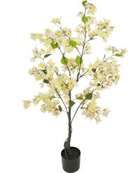 Bougainvillea kunstig plante 120 cm hvid