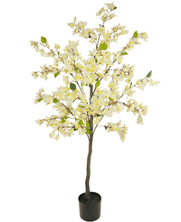 Bougainvillea kunstig plante 150 cm hvid