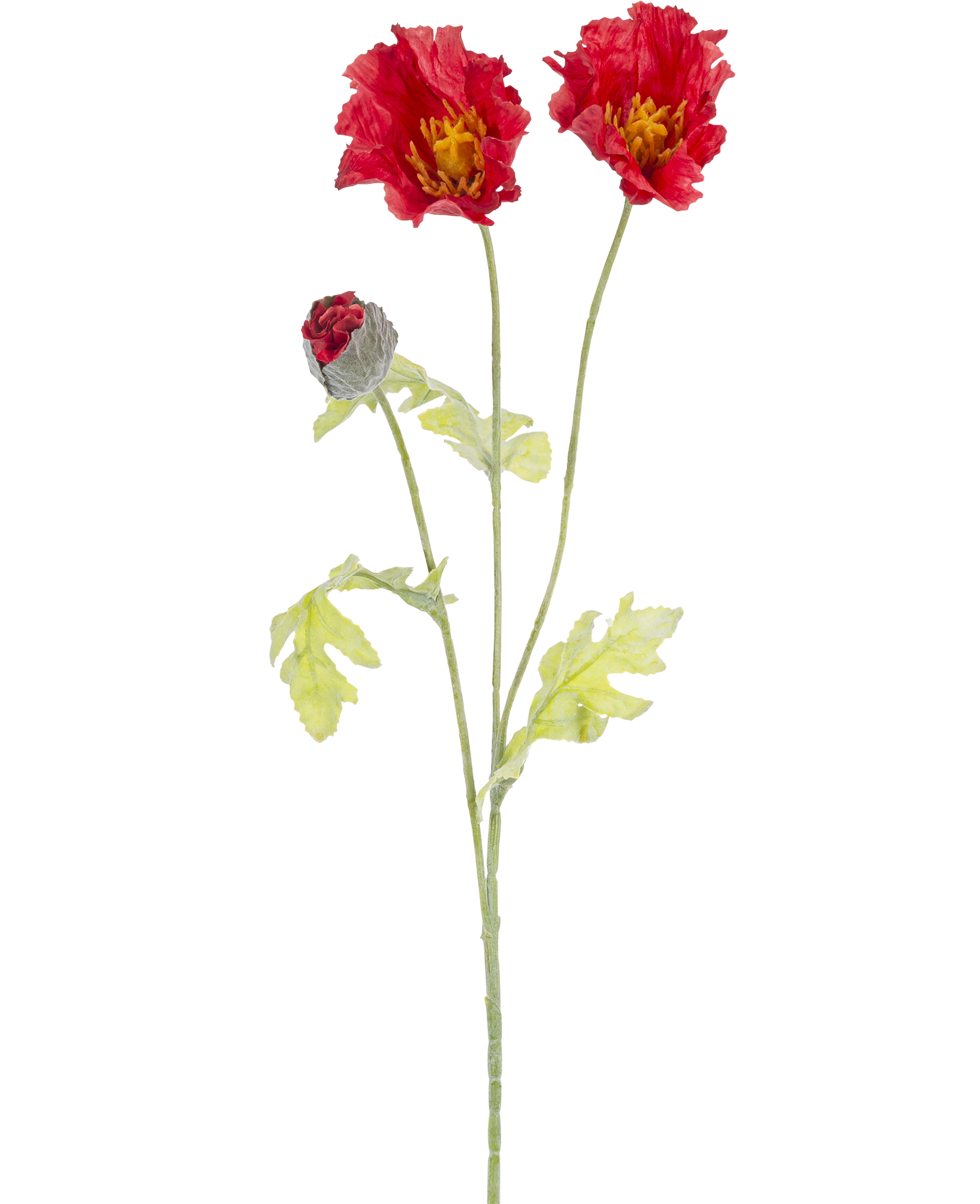 Kunstig blomst valmue 73 cm rød – Ambiplants Danmark