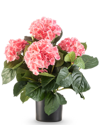 Kunstig hortensia 43 cm pink