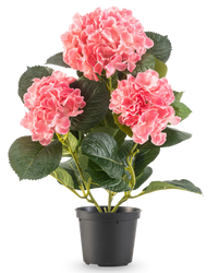 Kunstig hortensia lyserød 35 cm