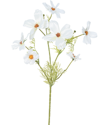 Kunstig blomst Cosmos 74 cm hvid