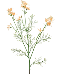 Kunstig blomst Wild Delphinium 71 cm lys creme