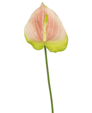 Kunstig Anthurium 65 cm lyserød