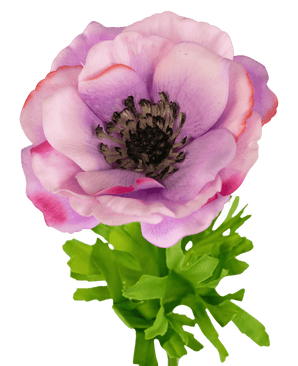 Kunstig anemone Real Touch lilla 52 cm