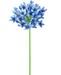 Kunstig blomst Agapanthus 75 cm blå