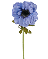 Kunstig blomst Anemone 35 cm blå