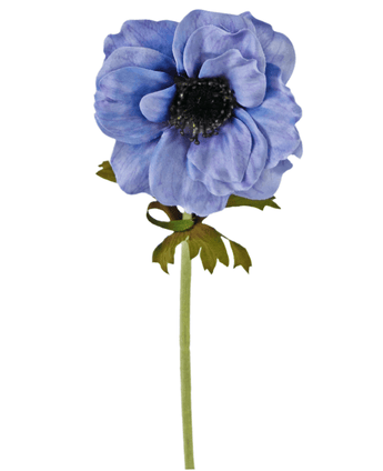 Kunstig blomst Anemone 35 cm blå