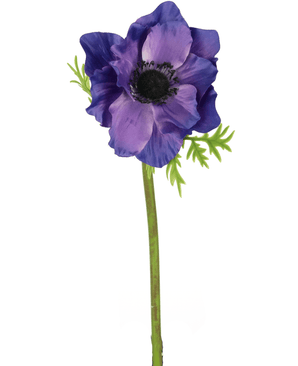 Kunstig blomst Anemone 43 cm lilla