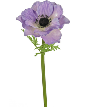 Kunstig blomst Anemone Deluxe 43 cm lilla