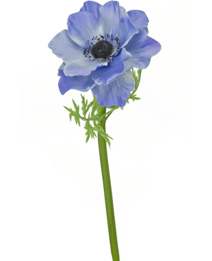 Kunstig blomst Anemone Deluxe 43 cm lyseblå