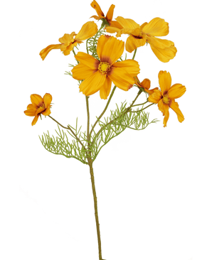 Kunstig blomst Cosmos 74 cm orange