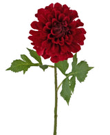 Kunstig blomst Dahlia 50 cm rød