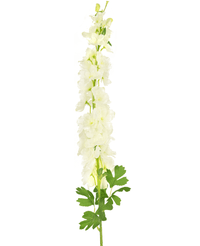 Kunstig blomst Delphinium 105 cm hvid