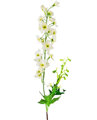 Kunstig blomst Delphinium 79 cm hvid