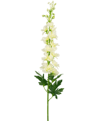 Kunstig blomst Delphinium 79 cm hvid