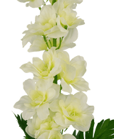 Kunstig blomst Delphinium 79 cm hvid