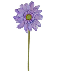 Kunstig blomst Gerbera Mini 47 cm lilla