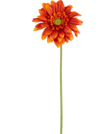 Kunstig blomst Gerbera mini 47 cm blød orange