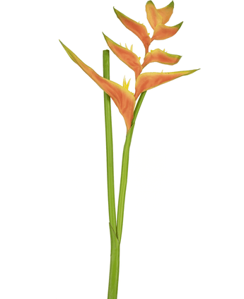 Kunstig blomst Heliconia 110 cm orange