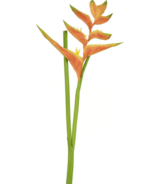 Kunstig blomst Heliconia 110 cm orange