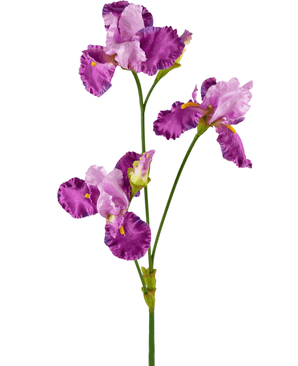 Kunstig blomst Iris 102 cm lilla