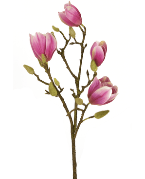 Kunstig blomst Magnolia 50 cm lyserød