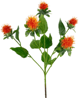 Kunstig blomst Safflower 79 cm orange