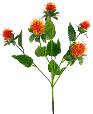 Kunstig blomst Safflower 79 cm orange