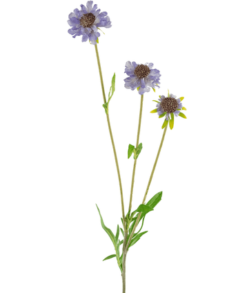 Kunstig blomst Scabiosa 63 cm blå