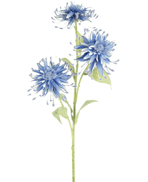 Kunstig blomst Scabiosa Japonica 70 cm blå