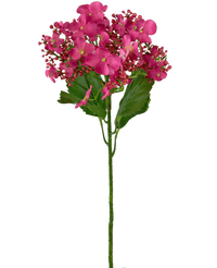 Kunstig blomst Sommerfuglehortensia 70 cm lyserød