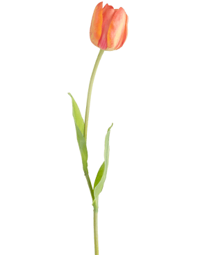 Kunstig blomst fransk tulipan 60 cm orange