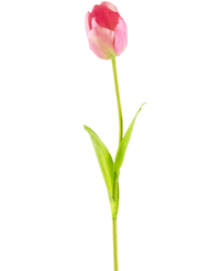 Kunstig blomst fransk tulipan 60 cm pink