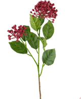 Kunstig blomst, knopskydende hortensia 55 cm mørkrosa