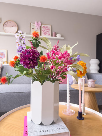 Kunstig buket Farverig Svenski 68 cm