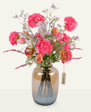 Kunstig buket Silke Blødt Forår 78 cm