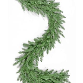 Kunstig granguirlande med LED-lys 180 cm