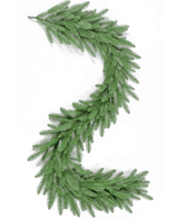 Kunstig granguirlande med LED-lys 180 cm