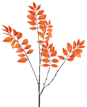 Kunstig gren Bregne forgrenet 78 cm orange
