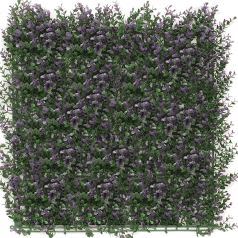 Kunstig hæk Buxus lilla 50x50 cm UV