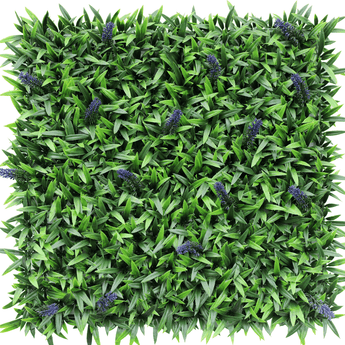 Kunstig hæk Lavendel 50x50 cm UV
