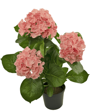 Kunstig hortensia lyserød 35 cm